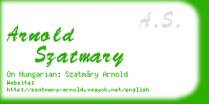 arnold szatmary business card